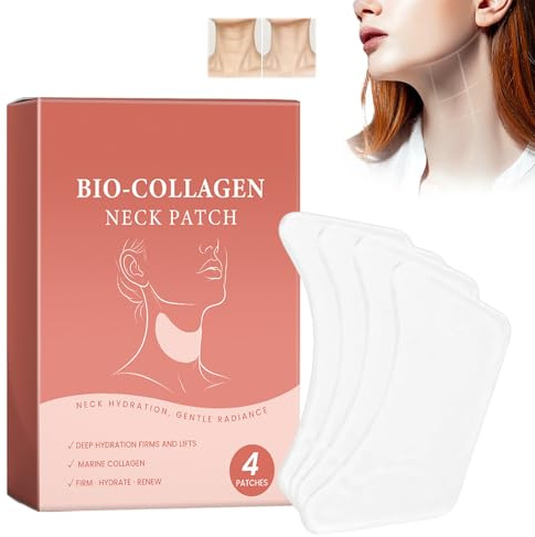5-pack collage halsmask, masker för dubbelhaka och halstramning, halsvårdslösning för män och kvinnor (1 styck)