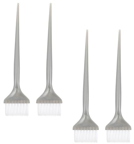 Set 4 Cepillos Pelo Tinte, Brocha Aplicadora Color, Peine Delicado | Adecuado para Teñir y Cuidar Cabello en Salón, Plástico Resistente, Fácil Limpieza