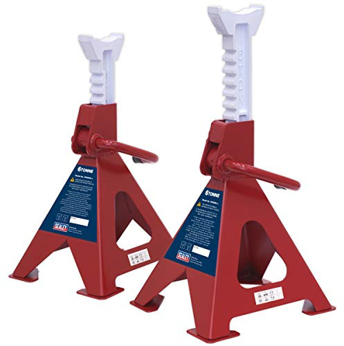 Sealey Vs2006 Axle Stands 6Tonne Capacity Per Stand 12Tonne Per Pair Ratchet