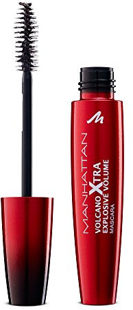 Manhattan Volcano Xtra Mascara, Wimperntusche für unschlagbares Volumen und maximale Farb-Definition der Wimpern, Farbe Black 1010N (1 x 10ml)