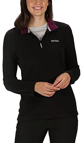 Regatta Womens Sweethart 1/2 Zip Fleece Pullover - Black - 18 UK