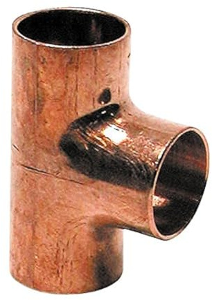Sanitop-Wingenroth Kupfer-T-Stück Nummer 5130, 22 mm, 1 Stück, 11310 6