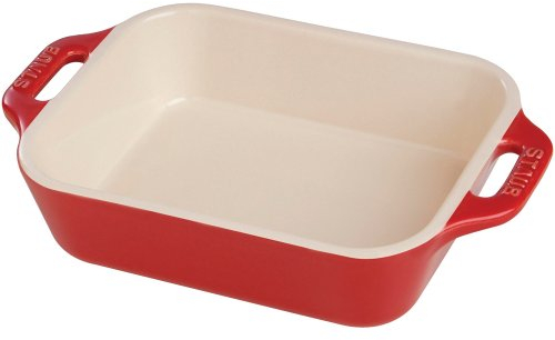 STAUB Auflaufform, Keramik, rechteckig, 33 x 22, 9 cm, Kirschrot