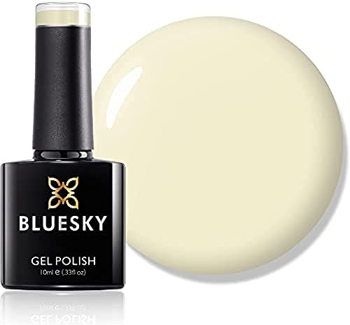Bluesky Gel Nail Polish, Beechnut Qxg797, Colour, Lemon, Nude, Pale,Yellow 10 ml (Requires Curing Under UV LED Lamp)