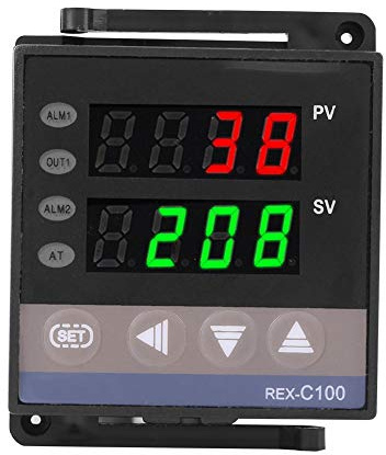 PID Digitaler Temperaturregler REX-C100 (M) Thermoelement-Thermostat 0 bis 400 ° C Relaisausgang vom Typ K.