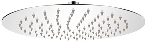 pedkit Pommeau de Douche Anti Calcaire Tête de Douche Plongeante Ronde en Acier Inoxydable 25 cm