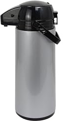 aro Jarra Térmica Airpot, Acero Inoxidable, Tapa Negra, 1,8 L
