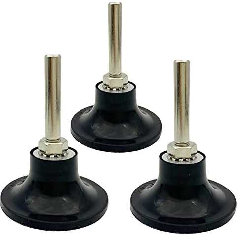 3PCS 2 Inch Die Grinder Sanding Disc with 1/4 Shank, Grinder Holder, Sanding Discs Holder Lock Disc Pad, Quick Change Disc Holder Accessories Polishing Scrub Surface Conditioning Tool