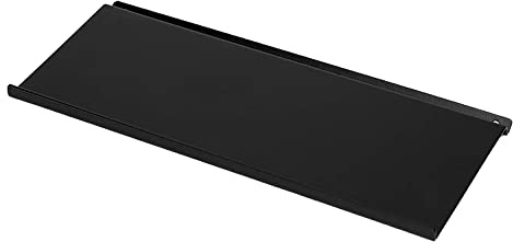 Linero MosaiQ övre hylla kort 235 x 107 x 8 mm i svart matt/räcke/relingsystem/kedjeböhmer