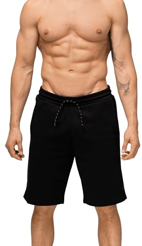 DANISH ENDURANCE Herren Sweatshorts, Jogger Shorts mit Taschen | Fleece Shorts aus weichem, angerautem Fleece mit Taschen, für entspannte Tage Zuhause & in der Freizeit