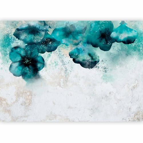 murando PREMIUM Carta da parati Papavero 200x140 cm Fotomurali in TNT Murale alla moda Decorazione da Muro XXL Poster Gigante Design Cameretta Carta per pareti Camera da Letto Fiori blu Natura
