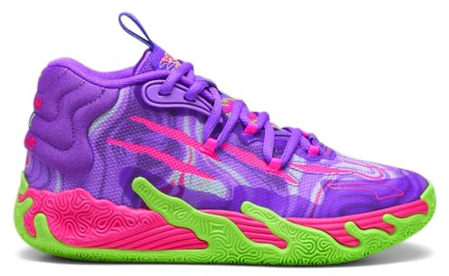 PUMA Scarpe da basket per bambine Mb.03 Toxic X Lb - Viola, Viola, 5.5 Big Kid