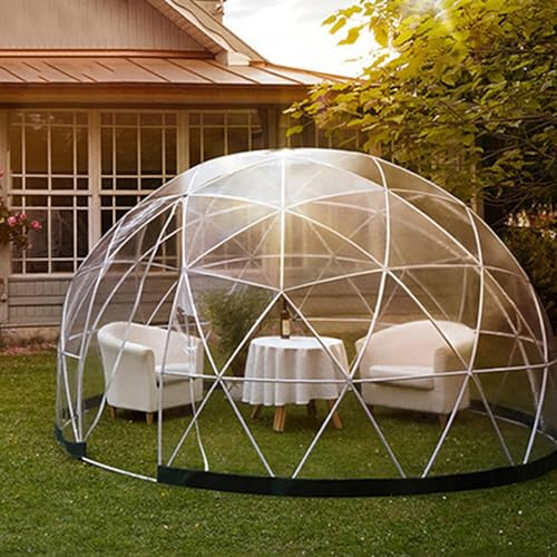 WDDEYYDS Blasenzelt, Gartenzelt, Kuppel, 3,6 m, Terrassenüberdachung, Outdoor-Familien-Pop-up-Unterstand für Party, Hochzeit, Camping