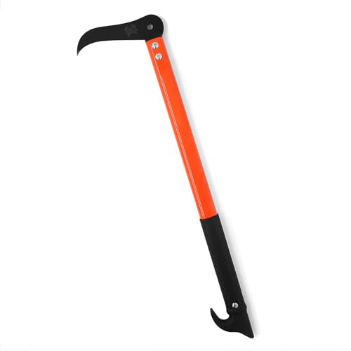 THRWCLUB 23.6 Pickaroon Hookaroon, Pickaroon Logging Tool with Lightweight Anti-Slip Hook Handle for Lifting, Dragging, and Stacking Logs, Lightweight Logging Tools