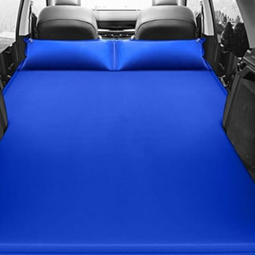HJING Auto Matratze,Für Jeep Compass,Faltbar Reisen Camping Auto Luftmatratzen Bringen Sie Zwei Kissen,Auto Kofferraum Auto Bett,D/Blue