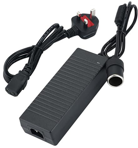 180W 15A Cigarette Lighter Voltage Converter Power Adapter, AC 100V 240V Converter to DC 12V 15A, Universal Charger Power Supply for Car Vacuum Cleaner, Car Refrigerator