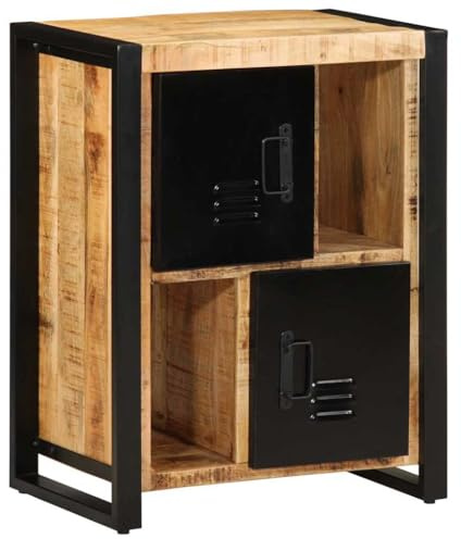 vidaXL Sideboard 55x35x70 cm Raues Mangoholz