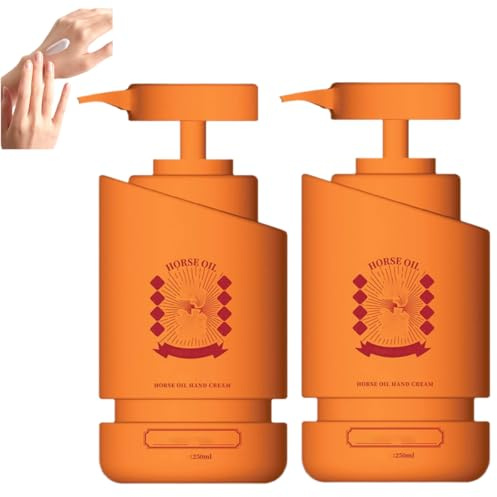 Feuchtigkeitsspendende Handcreme mit Pferdeöl gegen Austrocknen, Pferdeölcreme, Handreparaturcreme mit Pferdeöl, feuchtigkeitsspendende Handcreme mit Pferdeöl, langanhaltend feuchtigkeitsspendend, er