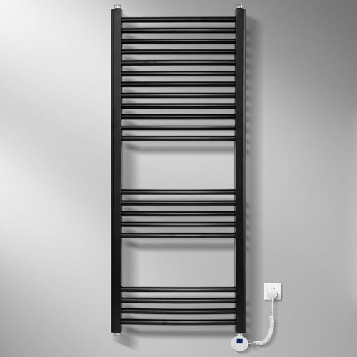 Hondony Radiator Towel Rail, Electric Heated Towel Rail, Electric Towel Rails for Bathrooms, 120 * 50CM