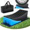 Rampas para Coches, Calzos Autocaravana, 2 Unidades Rampa Coche, Camper Furgoneta Accesorios, Estabilizadores Camper, Máximo 5 Toneladas, Cuñas Niveladores para Cualquier Superficie (Blue)