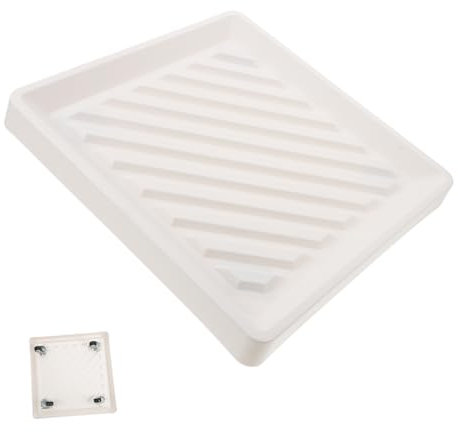 Abaodam Bandeja Móvil para Macetas Cuadradas con Ruedas Base Resistente para Plantas Bandeja para Plantas con Ruedas para Jardín y