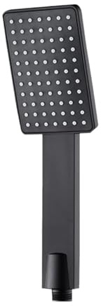 Shower Head Square Handheld Sprinkler Silver/Black Sprayer Home Bathroom Accessories