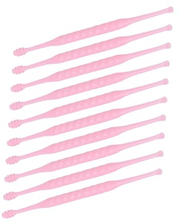 Holibanna Per Cerume 10 Pezzi, Stuzzicadenti Riutilizzabili in, Pulitori Orecchie Design a Cucchiaio, Sicuri e Portatili Per Rimozione Cerume e Massaggio Orecchie in Viaggio