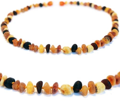 Baltic Secret Selected Baltic Amber Unisex Bernsteinkette aus rohem baltischem Bernstein – Bernstein-Halskette, Handgefertigte Naturperlen, Echtes Edelstein-Schmuckstück, Geschenk für Sie & Ihn