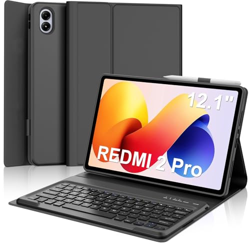 WINCHKING Funda Teclado para XIAOMI Redmi Pad 2 Pro 12.1/Redmi Pad Pro 12.1