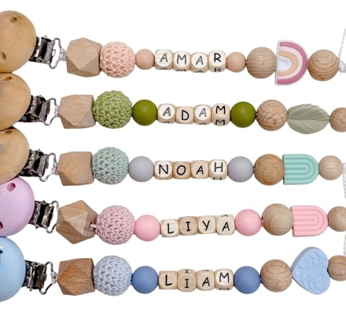 Handgemachtes, personalisiertes Babygeschenk Babyaccessoire mit Namen – liebevoll gefertigt