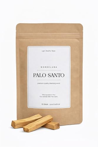 Palo Santo Räucherholz Premium - 10 Stück - Traditionelles Räucherholz aus Peru - Naturbelassen