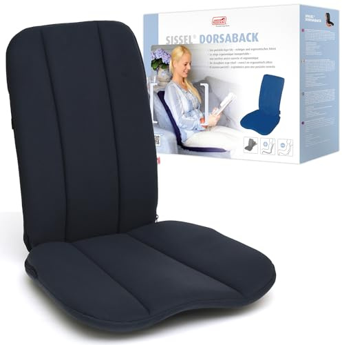 SISSEL DorsaBack Rückenkissen | Ergonomische Rückenstütze | Lendenkissen für Büro, Zuhause & Auto | Verstellbare Sitzneigung | Für gesundes Sitzen & hohen Komfort