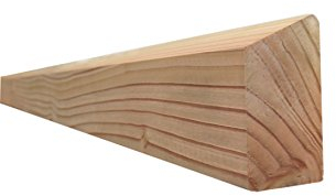 haus-garten-versand.de Querriegel (4 Stück) - Douglasie - 68x1780x34mm Legierter Stahl Rollenlager