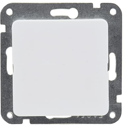 ChiliTec Blindabdeckung Blende Delphi 22401 ohne Rahmen passend für 1-fach und Mehrfachrahmen Weiß