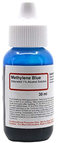 ALDON Innovating Science Methylene Blue, Saturated 1% Alcohol Solution, 1 fl oz (30mL) - The Curated Chemical Collection