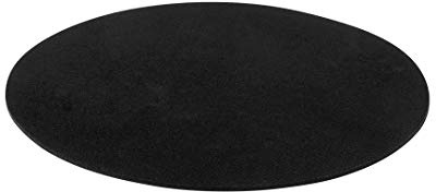 Alfombrilla de Ratón Pequeña Ultrafina Redonda – Base Antideslizante de Silicona, Superficie Suave de Poliéster, Mouse Pad Compacto para Oficina, Portátil y Gaming Ligero (Negro)