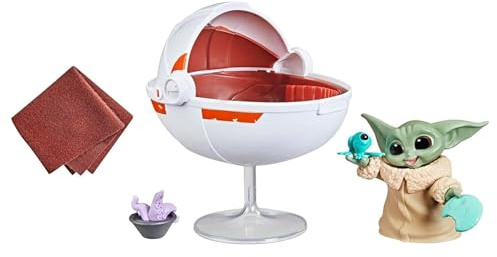 Star Wars Hasbro The Bounty Collection Grogus schwebender Kinderwagen Pack The Child 5,5 cm große Figur zum Sammeln mit Accessoires, Kids ab 4