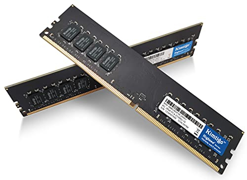 Kimtigo 16 GB (2 x 8 GB) UDIMM 2666MHz PC4-21300 CL19 unbuffered Non-ECC PC4-21300 CL19 1.2V 288pin DDR4 RAM Module