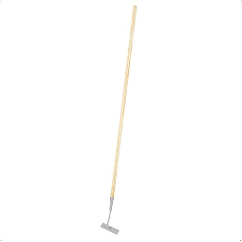 Rekord - Wegeschuffel mit 140 cm Holzstiel - Stabile Gartenhacke & Jäter | 4-seitig geschliffenes Blatt aus Stahl, Unkrautjäter für Wege, Kies & Beete, Bodenlockerer zur Gartenpflege