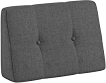 chilly pilley Palettenkissen Palettenauflage Schräg Geschnitten Gesteppt Palettenpolster Gartenkissen Garten Kissen Indoor Outdoorkissen Farben und Größen (Grau, 60x40x20/10cm)