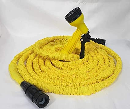UK Top Shop 150FT Garden Hose Expandable Ultra Durable Expandable Hose Triple Layer Late Never Twists, Leakproof Lightweight Retractable Hose Pipe with Solid Fitting
