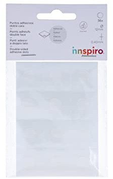 INNSPIRO Doppelseitige Klebepunkte, 15 mm, 0,40 mm, Dicke 36 u.