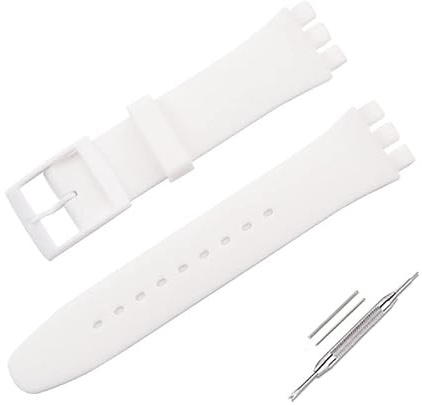 Correa de reloj para reloj Swatch, silicona impermeable