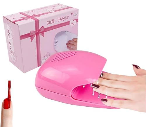 XiXiYang Secador de uñas de aire, ventilador eléctrico de uñas pequeñas, secador portátil de secado rápido, ventilador de secado de uñas para niños, para uñas de los pies, esmalte de uñas regulares