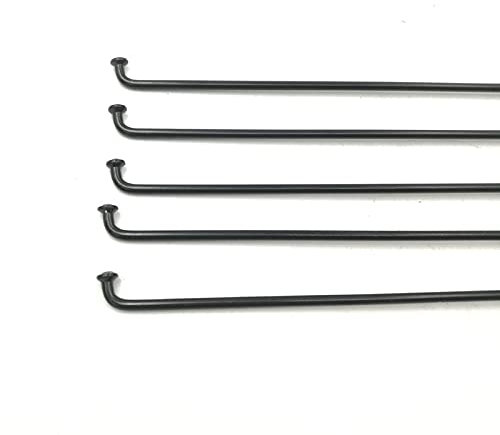 AMEEDA Fahrrad Speichen und Nippel 13g Elektrische Fahrradspeichen für Nabenmotor Schwarz Farbe 2.26mm Mountainbikespeichen und Nippel für Fahrradrad Mit Speichen Nippel (Color : Length 185mm)