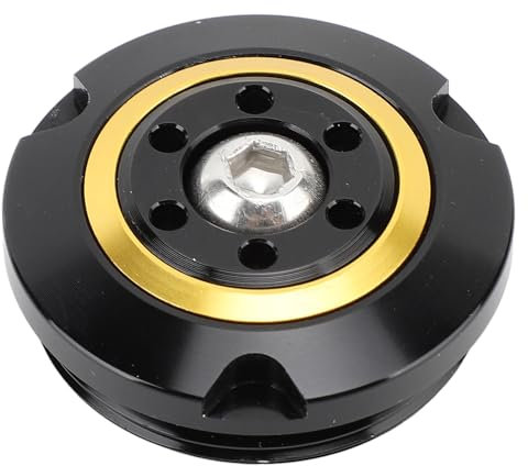 Motorrad-Motoröl-Einfülldeckel, Kraftstofftank-Abdeckkappen aus Aluminiumlegierung füR Enduro R1200GS R 1200 GS LC R1200R, CNC-Verarbeitung mit Schraubenschlüssel (Schwarz