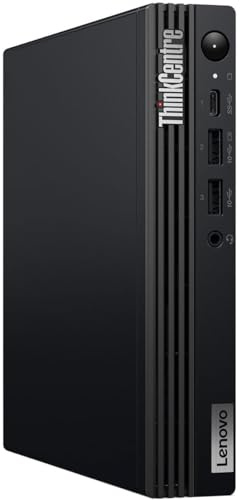 Lenovo ThinkCentre M70q Gen 5 12TD001MUS Ordinateur de bureau – Intel Core i3 14e génération i3-14100T – 16 Go – 256 Go SSD – Tiny – Noir