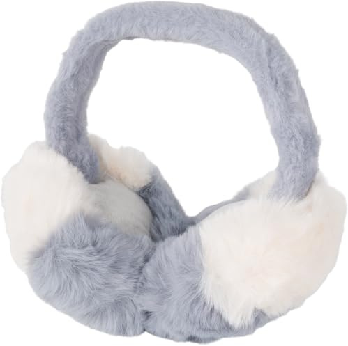 styleBREAKER Damen Ohrenwärmer in weicher Teddyfell-Optik, zweifarbig - Kuschelig warme Earmuffs für den Winter 04026069