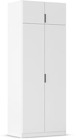 Rauch Möbel LAGOA, Kleiderschrank, Farbe Weiß, Breite 91 cm | Schrank, Mehrzweckschrank, 4-türig, Zubehör Premium, für Schlafzimmer, Kinderzimmer, Babyzimmer, Homeoffice, Garderobe, Flur
