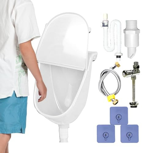 Wandurinal mit Deckel Auslaufsicherer einstellbarer | Wandmontiertes Badezimmer-Auswaschurinal für Wohnheim, Wohnmobil, Fahrzeug, Camping, Hinterhof, Garage